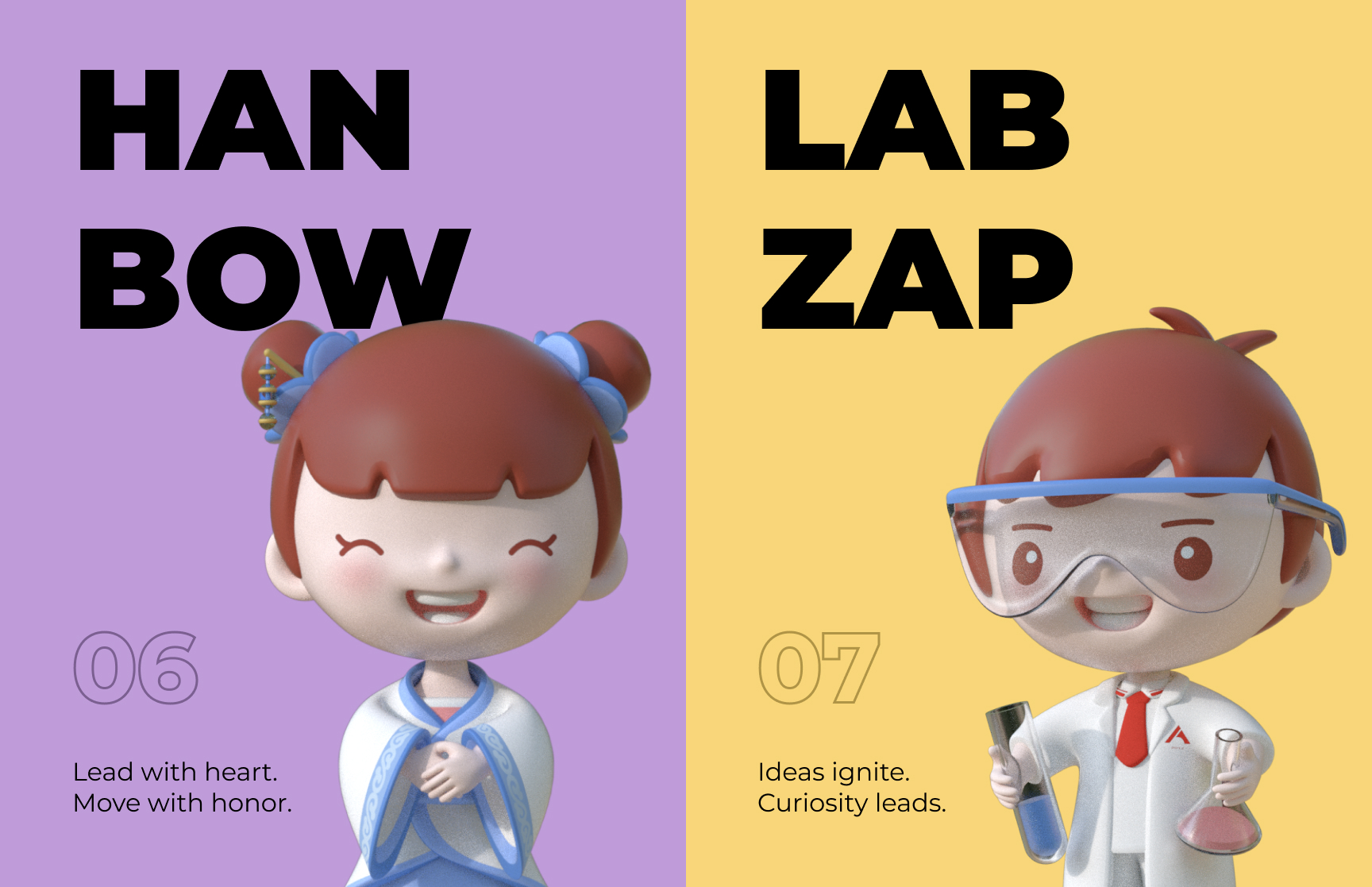 RAM mascots in space exploration outfits
